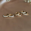 14K Huggie 0.4 ct. Diamond Hinged Hoop Earrings - Emi Conner Jewelry 